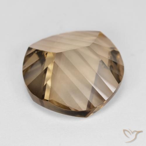 Smoky Quartz Gemstone in 15 mm (calibrated) Size for Sale, Smoky Quartz Stone in Warm Brown Color