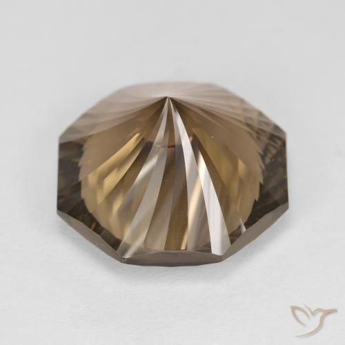 Smoky Quartz Gemstone in 14 x 14 mm (calibrated) Size for Sale, Smoky Quartz Stone in Light Brown Color