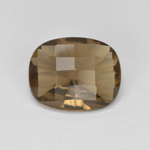 Medium-Light Brown Дымчатый Кварц Камень - 2.3ct Подучешка Шахматная (ID: 610057)