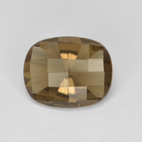 Light Mocha Дымчатый Кварц Камень - 2.3ct Подучешка Шахматная (ID: 610058)