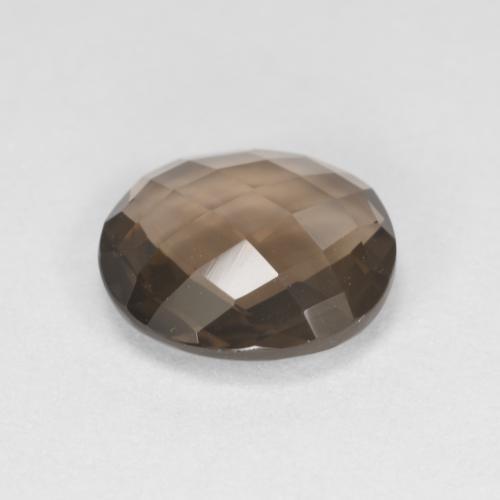 Smoky Quartz Gemstone in 9.2 x 8.1 mm Size for Sale, Smoky Quartz Stone in Medium Brown Color