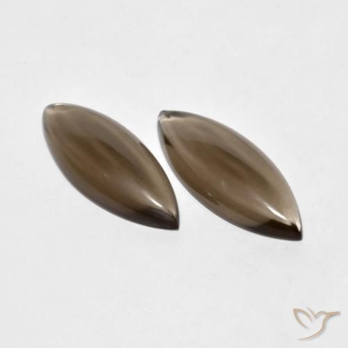 11.08 ct Marquise Cut Smoky Quartz, 22 x 8.8 mm From Brazil, Photo A
