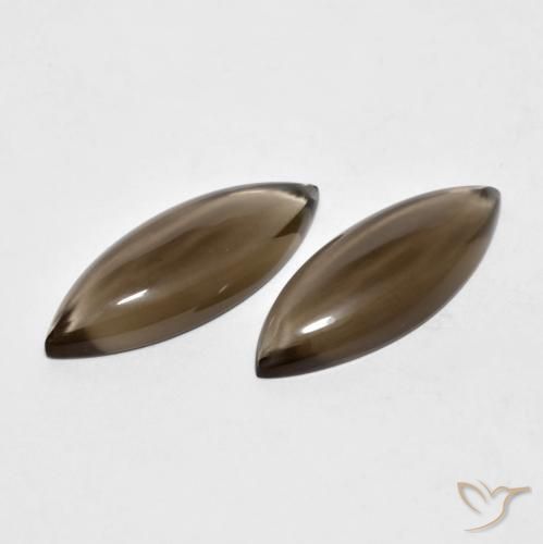 11.08 ctw Brown Smoky Quartz Stones, Natural Smoky Quartz in Marquise Facet Shape for Sale