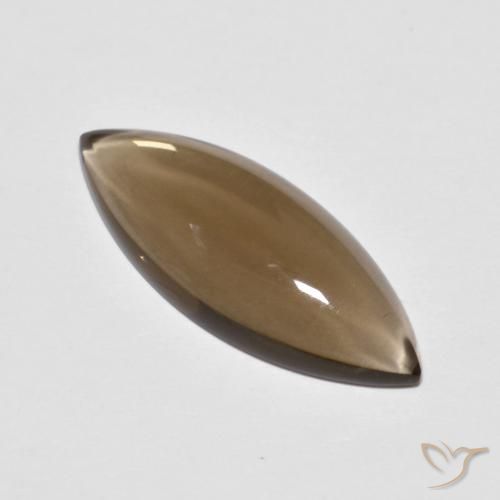 5.67ct Natural Warm Brown Smoky Quartz, Marquise, Transparent