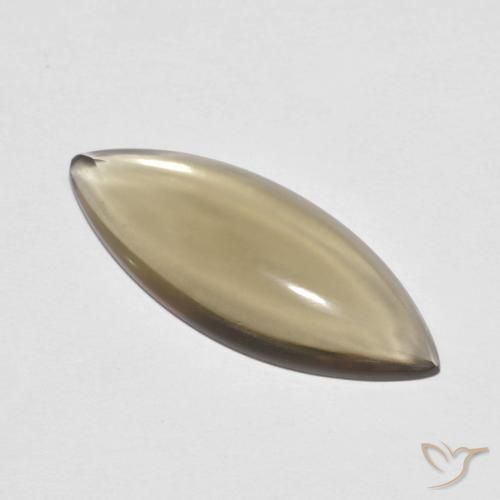 5.65ct Natural Light Earthy Brown Smoky Quartz, Marquise, Transparent