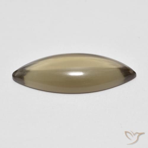 Smoky Quartz Gemstone in 22 x 9 mm Size for Sale, Smoky Quartz Stone in Light Earthy Brown Color
