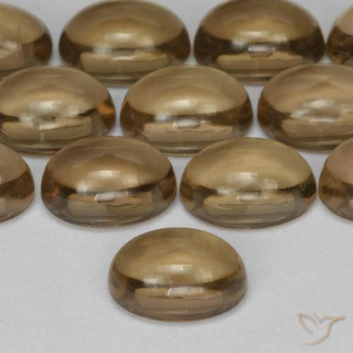 Smoky Quartz Gemstones in 6.1 x 4.3 mm Size for Sale, Smoky Quartz Stones in Warm Brown Color