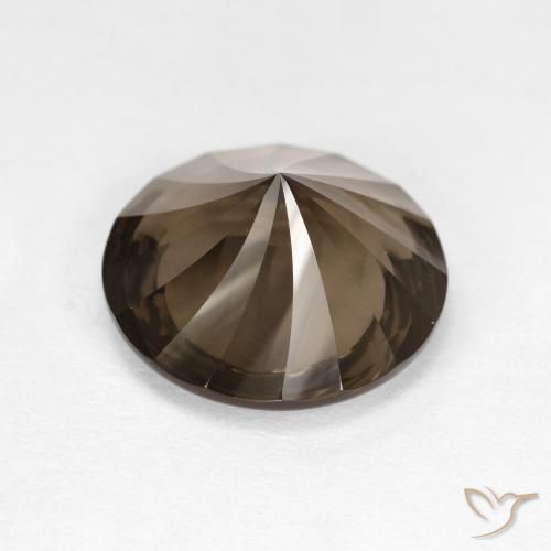 Smoky Quartz Gemstone in 12 mm (calibrated) Size for Sale, Smoky Quartz Stone in Light Brown Color
