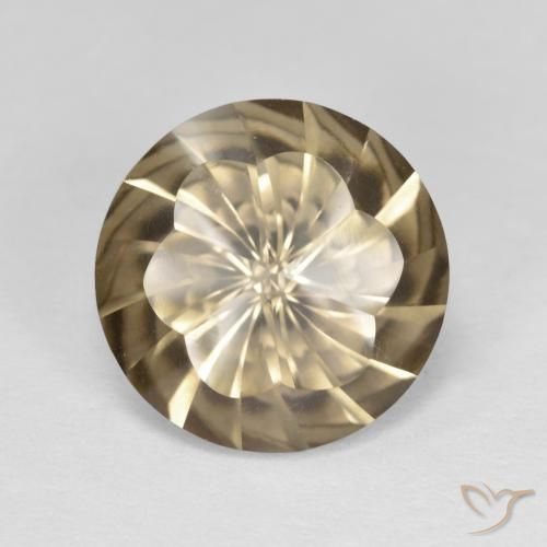 4.72ct Natural Warm Brown Smoky Quartz, Round, VS