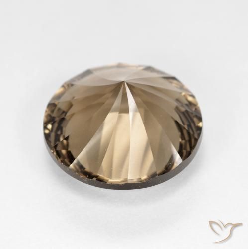 Smoky Quartz Gemstone in 12 mm (calibrated) Size for Sale, Smoky Quartz Stone in Warm Brown Color