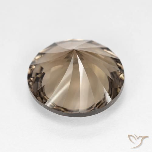 Smoky Quartz Gemstone in 12 mm (calibrated) Size for Sale, Smoky Quartz Stone in Light Mocha Color