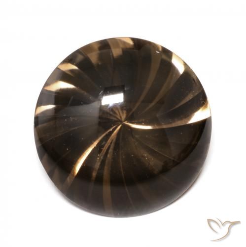 12.11ct Natural Medium Brown Smoky Quartz, Round, Transparent