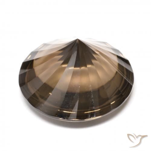 Smoky Quartz Gemstone in 16 mm (calibrated) Size for Sale, Smoky Quartz Stone in Medium Brown Color