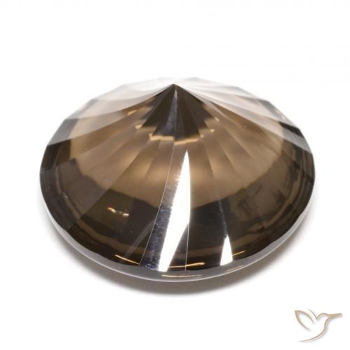 Smoky Quartz Gemstone in 16 mm (calibrated) Size for Sale, Smoky Quartz Stone in Medium Brown Color