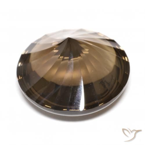 Smoky Quartz Gemstone in 12 mm (calibrated) Size for Sale, Smoky Quartz Stone in Gingerbread Brown Color