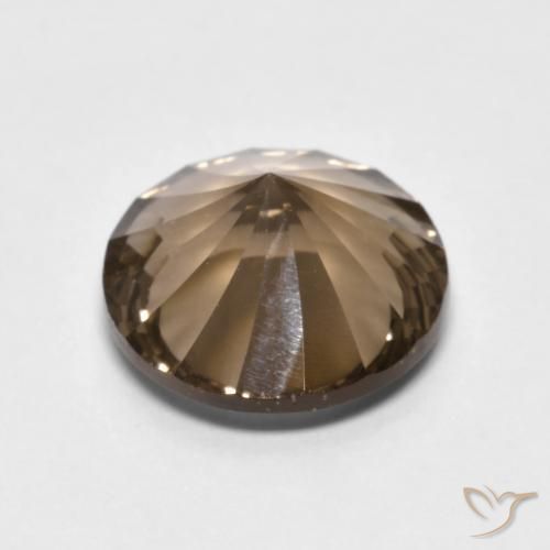 Smoky Quartz Gemstone in 12 mm (calibrated) Size for Sale, Smoky Quartz Stone in Light Mocha Color