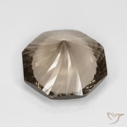 Smoky Quartz Gemstone in 14 x 14 mm (calibrated) Size for Sale, Smoky Quartz Stone in Light Mocha Color