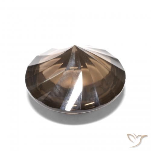 Smoky Quartz Gemstone in 12 mm (calibrated) Size for Sale, Smoky Quartz Stone in Medium Brown Color