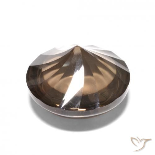 Smoky Quartz Gemstone in 12 mm (calibrated) Size for Sale, Smoky Quartz Stone in Umber Brown Color
