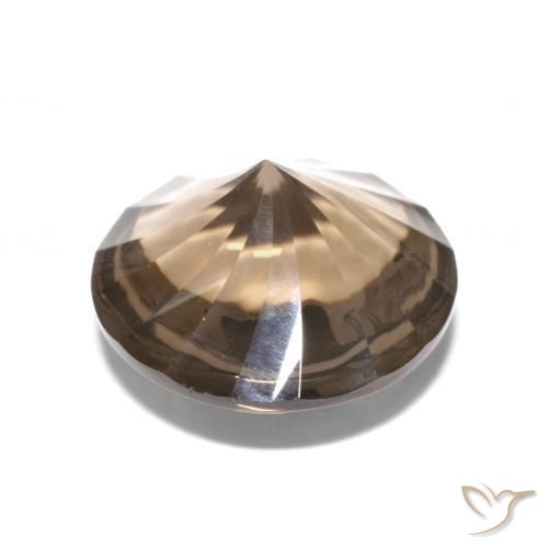 Smoky Quartz Gemstone in 12 mm (calibrated) Size for Sale, Smoky Quartz Stone in Deep Brown Color