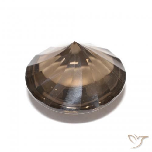 Smoky Quartz Gemstone in 12 mm (calibrated) Size for Sale, Smoky Quartz Stone in Deep Brown Color