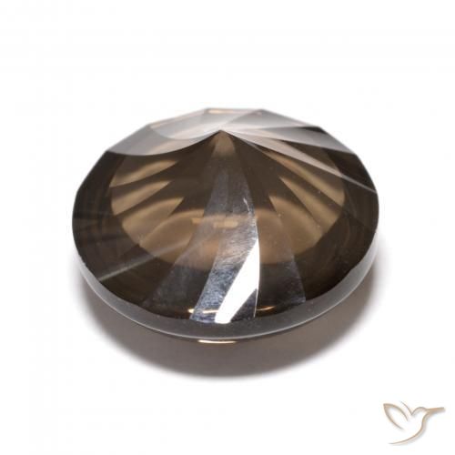 Smoky Quartz Gemstone in 12 mm (calibrated) Size for Sale, Smoky Quartz Stone in Umber Brown Color
