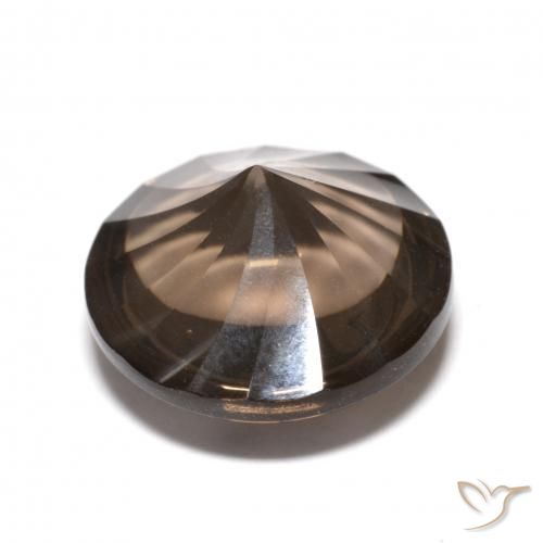 Smoky Quartz Gemstone in 12 mm (calibrated) Size for Sale, Smoky Quartz Stone in Umber Brown Color