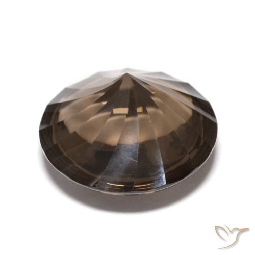 Smoky Quartz Gemstone in 12 mm (calibrated) Size for Sale, Smoky Quartz Stone in Umber Brown Color