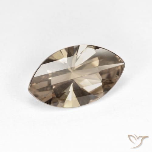 2.48 ct Brown Smoky Quartz Stone, Natural Smoky Quartz in Marquise Facet Shape for Sale