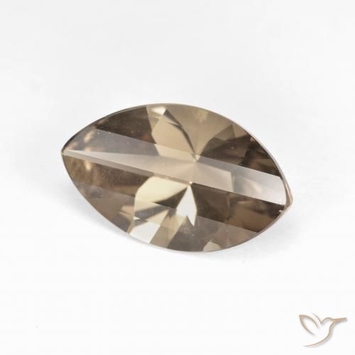 2.73 ct Brown Smoky Quartz Stone, Natural Smoky Quartz in Marquise Facet Shape for Sale
