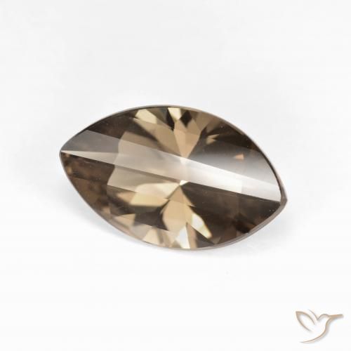 2.70 ct Brown Smoky Quartz Stone, Natural Smoky Quartz in Marquise Facet Shape for Sale