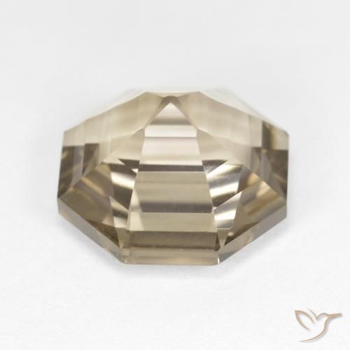 Smoky Quartz Gemstone in 12 x 12 mm (calibrated) Size for Sale, Smoky Quartz Stone in Pale Brown Color