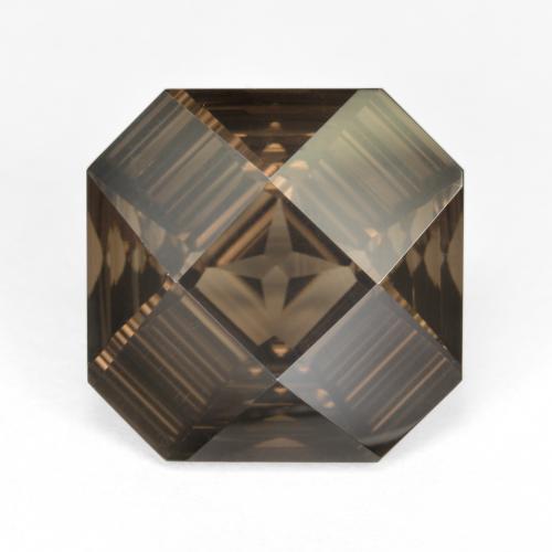 6,47 ct octagonschliff brauner Rauchquarz aus Brasilien, Größe 12,2 x 12,1mm, natürlicher Edelstein, VVS Reinheit, 1 Stück octagonschliff Rauchquarz, Mohs-Härte von 7 Geeignet für den täglichen Gebrauch im Schmuck , Photo A