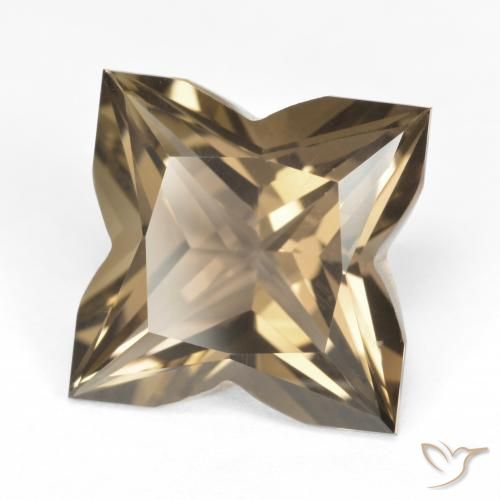 6.94 ct Brown Smoky Quartz Stone, Natural Smoky Quartz in Fancy Cut Shape for Sale