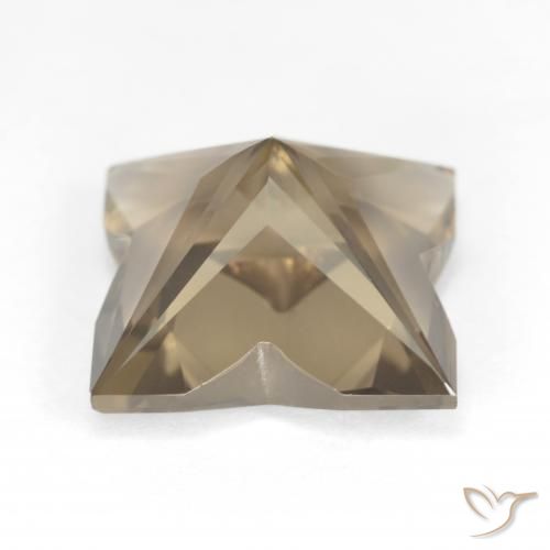 Smoky Quartz Gemstone in 12 x 12 mm (calibrated) Size for Sale, Smoky Quartz Stone in Medium-Light Brown Color
