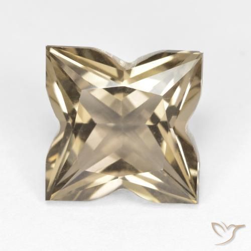 4.26ct Natural Light Yellow Brown Smoky Quartz, Fancy, VVS