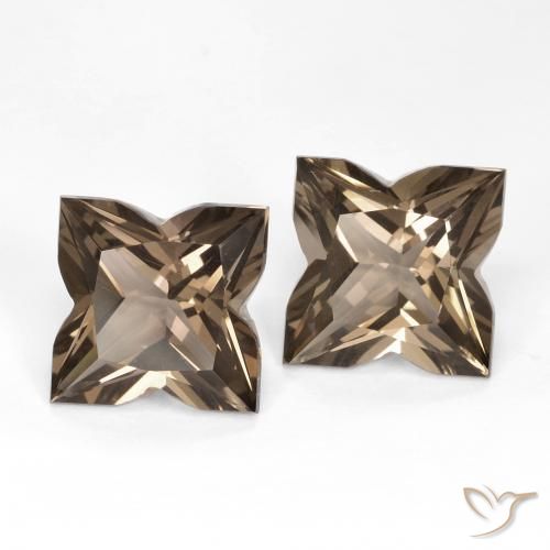 8.63 ctw Brown Smoky Quartz Stones, Natural Smoky Quartz in Fancy Cut Shape for Sale