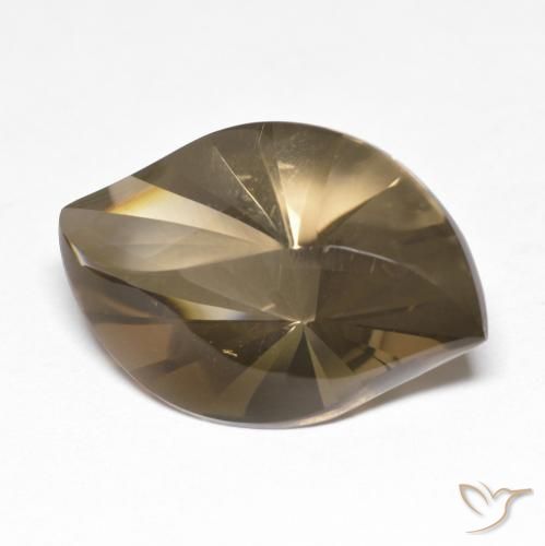 10.26 ct Brown Smoky Quartz Stone, Natural Smoky Quartz in Marquise Concave Cut Shape for Sale