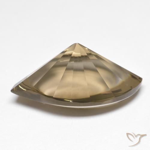 Smoky Quartz Gemstone in 19.7 x 12.7 mm Size for Sale, Smoky Quartz Stone in Medium-Light Brown Color