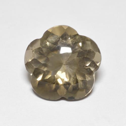 4,69 ct blumenschliff brauner Rauchquarz aus Brasilien, Größe 11,3 x 11mm, natürlicher Edelstein, Transparent Reinheit, 1 Stück blumenschliff Rauchquarz, Mohs-Härte von 7 Geeignet für den täglichen Gebrauch im Schmuck , Photo A