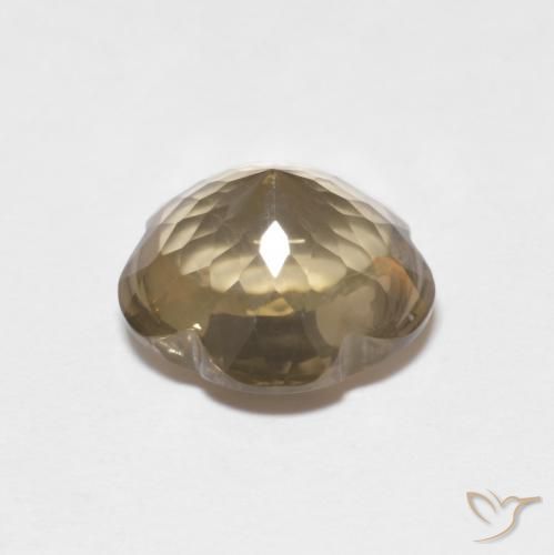 Smoky Quartz Gemstone in 11 x 11 mm (calibrated) Size for Sale, Smoky Quartz Stone in Light Tortilla Brown Color