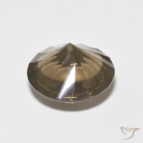 Smoky Quartz Gemstone in 12 mm (calibrated) Size for Sale, Smoky Quartz Stone in Light Mocha Color