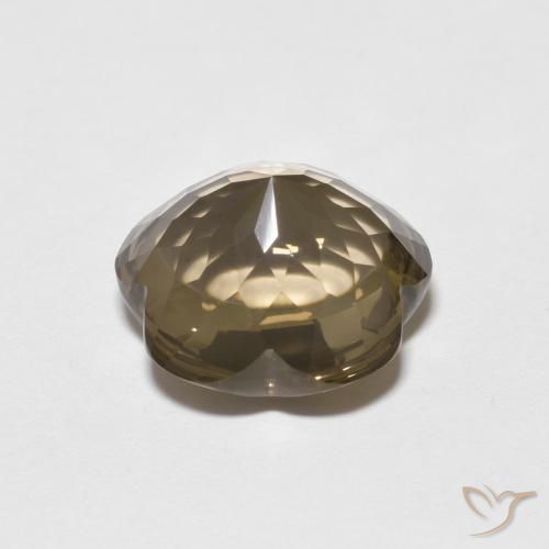 Smoky Quartz Gemstone in 11 x 11 mm (calibrated) Size for Sale, Smoky Quartz Stone in Wood Brown Color