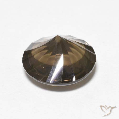 Smoky Quartz Gemstone in 12 mm (calibrated) Size for Sale, Smoky Quartz Stone in Brown Color