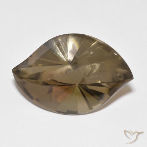 10.70ct Natural Warm Brown Smoky Quartz, Marquise, Transparent