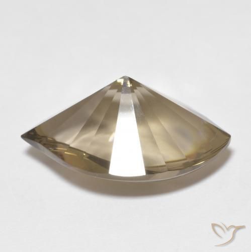 Smoky Quartz Gemstone in 19.9 x 13.4 mm Size for Sale, Smoky Quartz Stone in Warm Brown Color