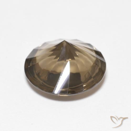 Smoky Quartz Gemstone in 12 mm (calibrated) Size for Sale, Smoky Quartz Stone in Gingerbread Brown Color