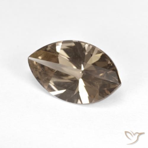 2.43 ct Brown Smoky Quartz Stone, Natural Smoky Quartz in Marquise Facet Shape for Sale