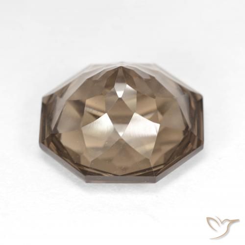 Smoky Quartz Gemstone in 14 x 14 mm (calibrated) Size for Sale, Smoky Quartz Stone in Light Brown Color