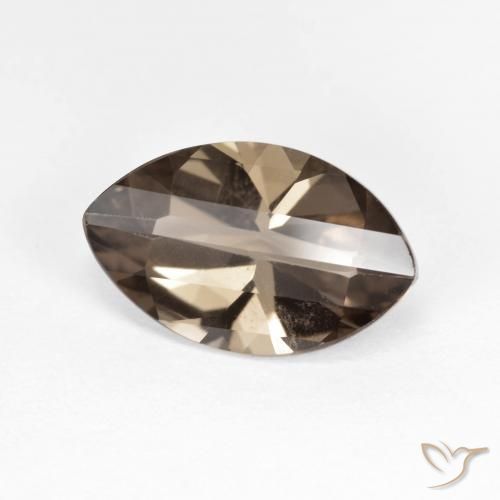 2.89 ct Brown Smoky Quartz Stone, Natural Smoky Quartz in Marquise Facet Shape for Sale